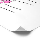 Rock Papier Schaar Kattenpoten Grappige Kattenlief Poster (Hoek)