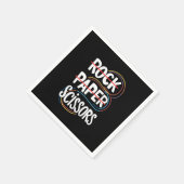 Rock Papier Schaar Lesbisch Grappig Gay Pride LGBT Servet (Hoek)