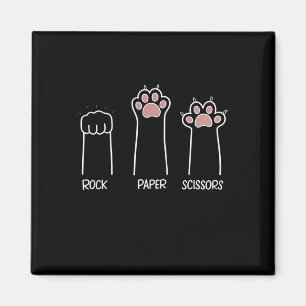 Rock Papier Schaar Poot Spel Kat Liefde Huisdier E Magneet