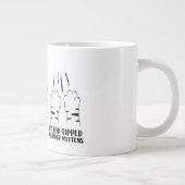 Rock Papier Schaar Scheermes Klauwen Grappige Kat Grote Koffiekop (Rechts)