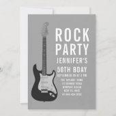 Rock Party Gitaar BW Volwassene Moderne Leuke Verj Kaart (Voorkant)