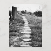 Rock Path up the hill in Black and White Briefkaart (Voorkant)