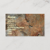 Rock Pattern Natuur Visitekaartje (Voorkant)