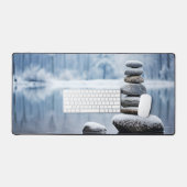 Rock Pebble Forest rustig vredig Bureaumat (Keyboard & Muis)