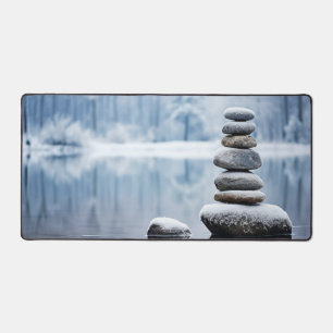 Rock Pebble Forest rustig vredig Bureaumat