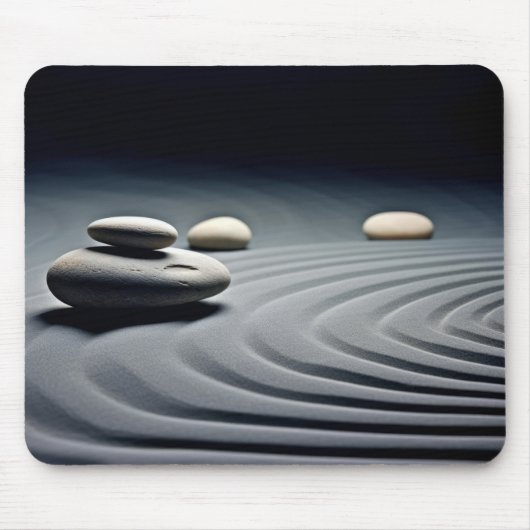 Rock Pebble Water Rustig Vredig Muismat (Voorkant)
