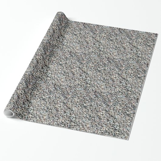 Rock Pebble Wrapping Paper Cadeaupapier (Uitgerold)