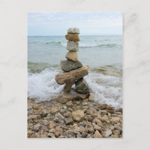 Rock Pillar Monument - Mackinac Island, Michigan Briefkaart