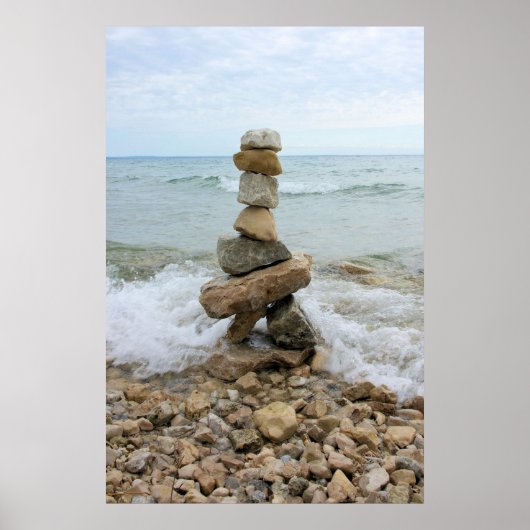 Rock Pillar Monument - Mackinac Island, Michigan Poster (Voorkant)