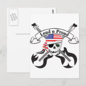 Rock Pirate USA Style Briefkaart (Voorkant / Achterkant)