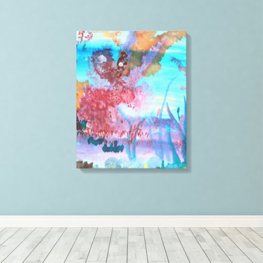 Rock Pool. Canvas Afdruk (Insitu (Houten vloer))