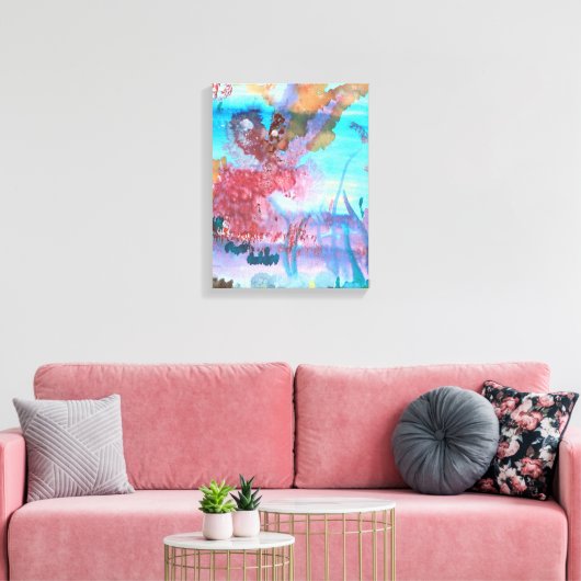 Rock Pool. Canvas Afdruk (Insitu (Woonkamer))