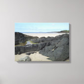 Rock Pool in Donegal Ierland Canvas Afdruk (Voorkant)