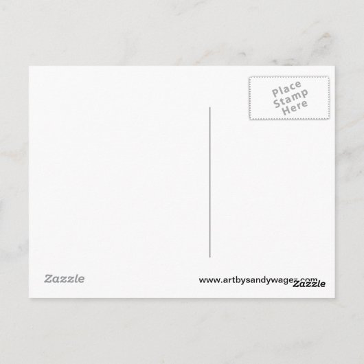 Rock Pools Briefkaart (Achterkant)