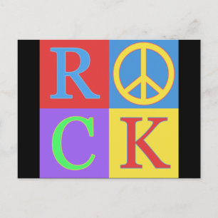 Rock Pop Art Design Briefkaart