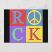 Rock Pop Art Design Briefkaart (Voorkant)