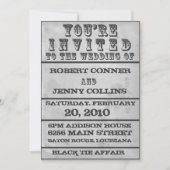 Rock Poster Wedding Invite (Beste prijs van vandaa Kaart (Voorkant)