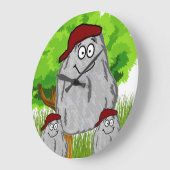 Rock Potato Red Cap Clock Grote Klok (Hoek)