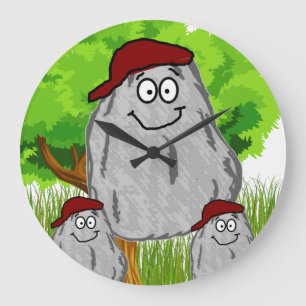 Rock Potato Red Cap Clock Grote Klok