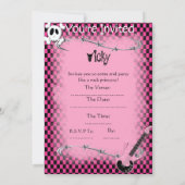 Rock Princess - Invitation Kaart (Achterkant)