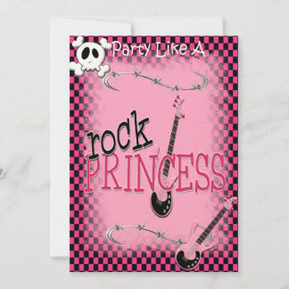 Rock Princess - Invitation Kaart