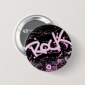 Rock Princess Ronde Button 5,7 Cm (Voorkant /achterkant)