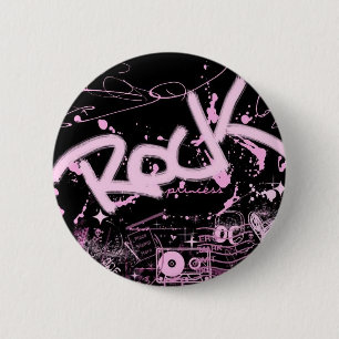 Rock Princess Ronde Button 5,7 Cm