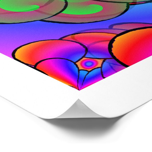 Rock Psychedelic Flower Power Poster 1960 (Hoek)