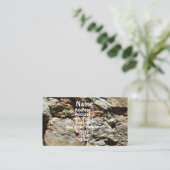 Rock Quarry Wall #5 Natuur Profiel Visitekaartje (Staand voorkant)