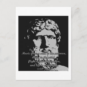Rock Quotes - Plato Briefkaart
