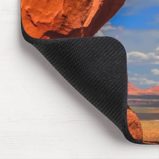 Rock raam naar Monument Valley, AZ Muismat (Hoek)