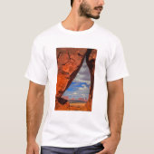 Rock raam naar Monument Valley, AZ T-shirt (Voorkant)