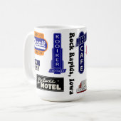 Rock Rapids, Iowa bewegwijzering mok (Voorkant links)