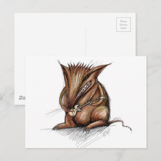 Rock Rat Briefkaart (Voorkant / Achterkant)