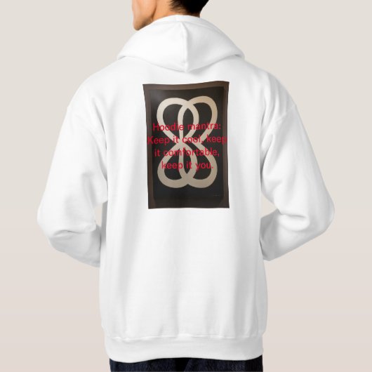 Rock Rebel: Mannen Basic Hooded Sweatshirt met ink (Achterkant)