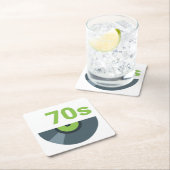 Rock Record Music van de jaren 70 en 70 Kartonnen Onderzetters (Insitu)