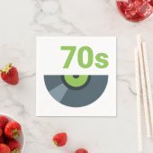 Rock Record Music van de jaren 70 en 70 Servet (Insitu)