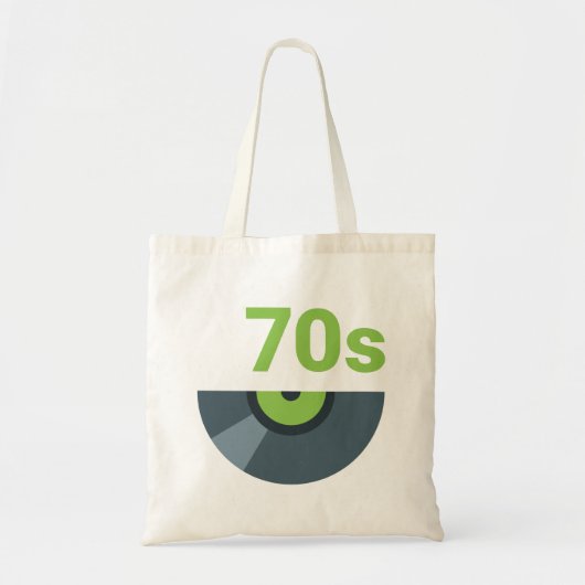 Rock Record Music van de jaren 70 en 70 Tote Bag (Voorkant)