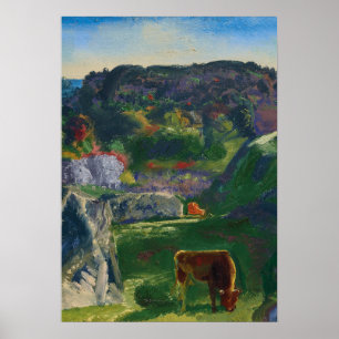 Rock Ridge Boerderij van George Bellows Poster