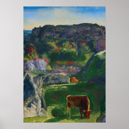 Rock Ridge Boerderij van George Bellows Poster (Voorkant)