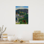 Rock Ridge Boerderij van George Bellows Poster (Keuken)