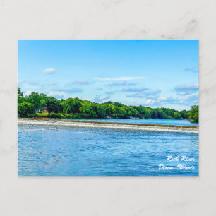 Rock River Dixon Illinois Briefkaart