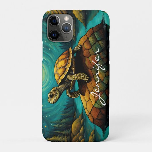 Rock River Natuur Turtle Naam Case-Mate iPhone Case (Achterkant)
