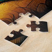 Rock River Natuur Turtle Naam Legpuzzel (Zijkant)