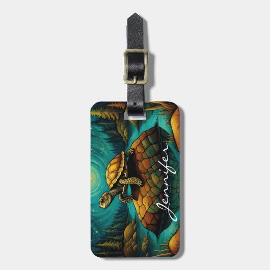 Rock River Turtle Bagagelabel (Voorkant verticaal)