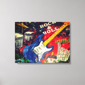 Rock & Roll Abstract Canvas Afdruk (Voorkant)