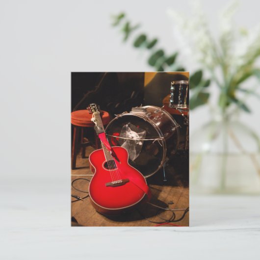 Rock & Roll Briefkaart (Staand voorkant)