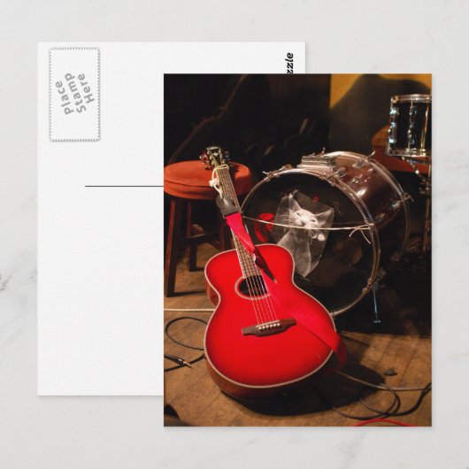 Rock & Roll Briefkaart (Voorkant / Achterkant)