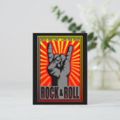 Rock & Roll Briefkaart (Staand voorkant)