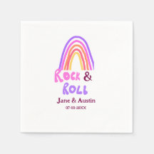 Rock & Roll bruiloft toevoegen koppel naam retro r